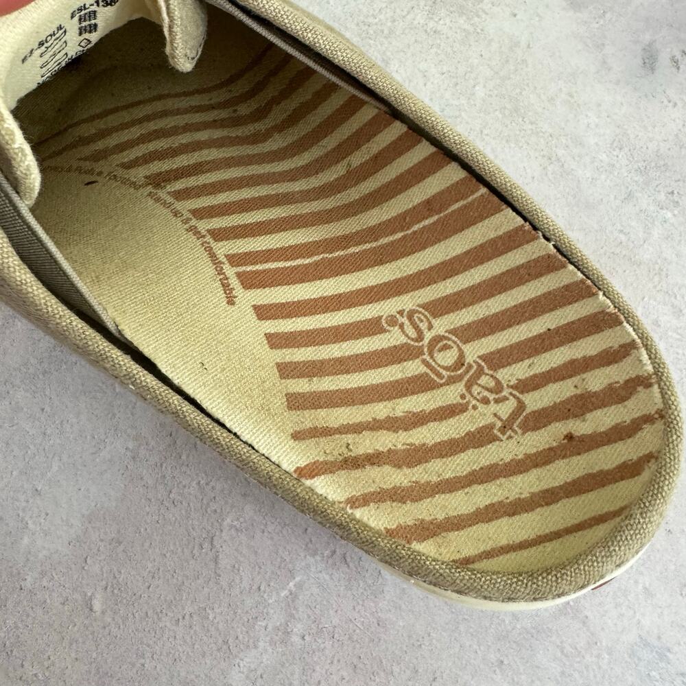 Taos Shoes Womens 7.5 EZ Soul Sneakers Slip On Canvas Comfort Arch Support Read - Picture 9 of 11